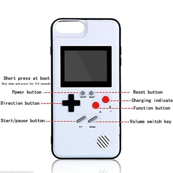 Retro Classic Gameboy Phone Case 36 Video Games for Iphone (WHITE) - Picture 2 of 3